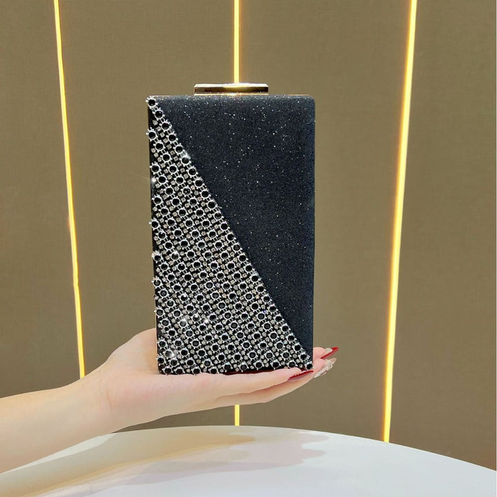 Crystal-Studded Box Clutch