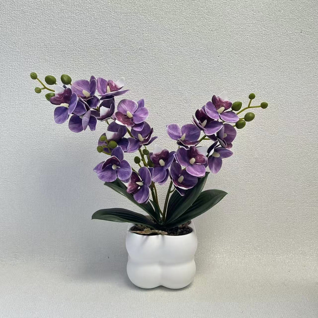 Lifelike Orchid Table Centerpiece