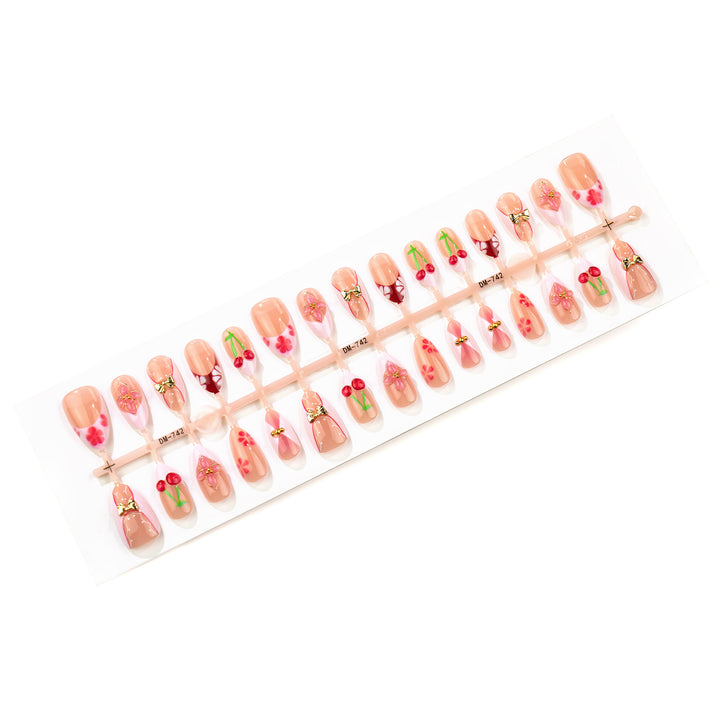 Artistic Cherry Blossom Press-On Nail Set Stornfield
