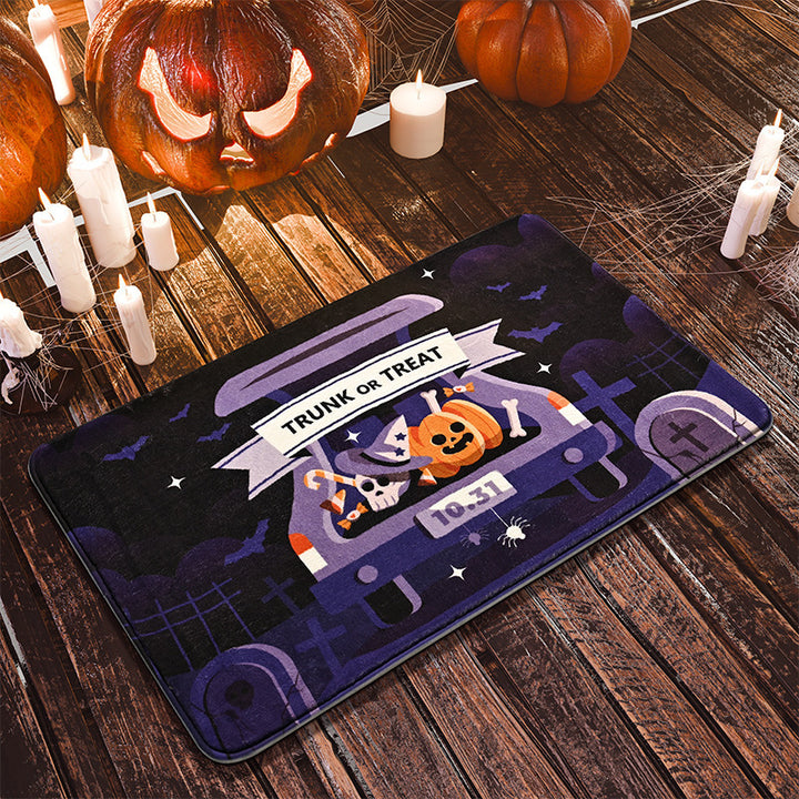 Halloween-Themed Artistic Floor Mat