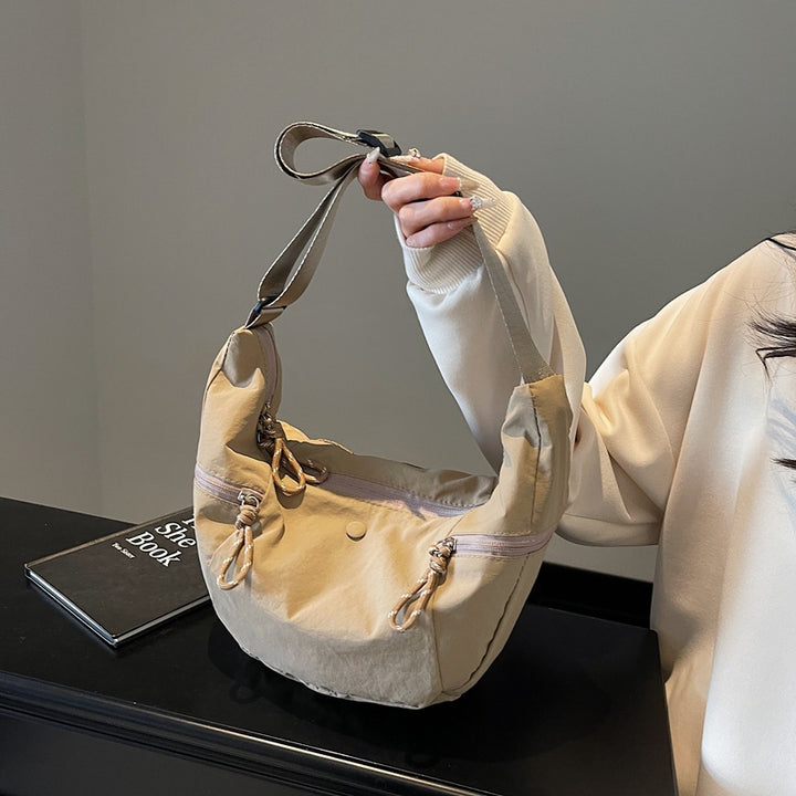 Practical shoulder bag with external zip pockets Stornfield