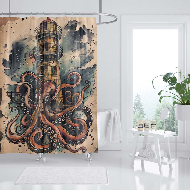 Ocean-Themed Art Shower Curtain Stornfield