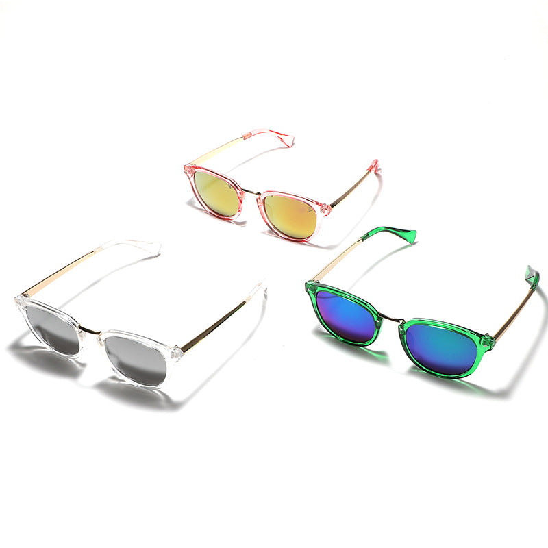 Women's fashion sunglasses with colorful, mirrored lenses and an elegant frame Stornfield