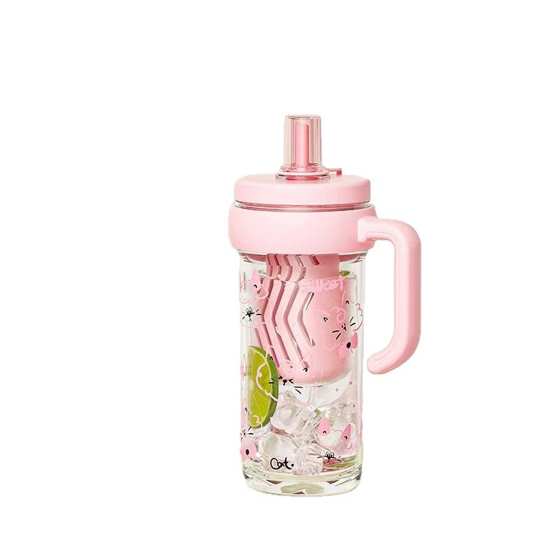 Women's drinking container with extra wide straw Stornfield