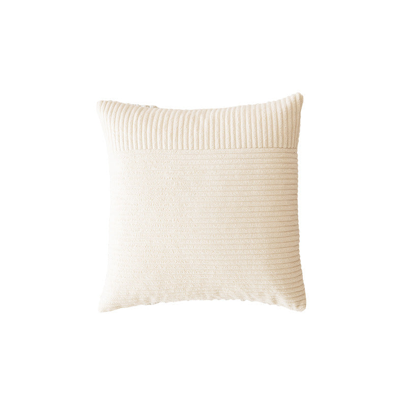 Ribbed Texture Decorative Pillow
