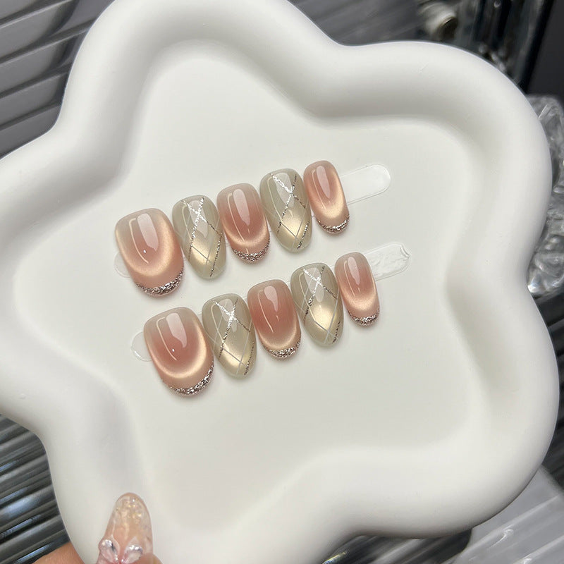 Elegant Press-On Nail Art Set