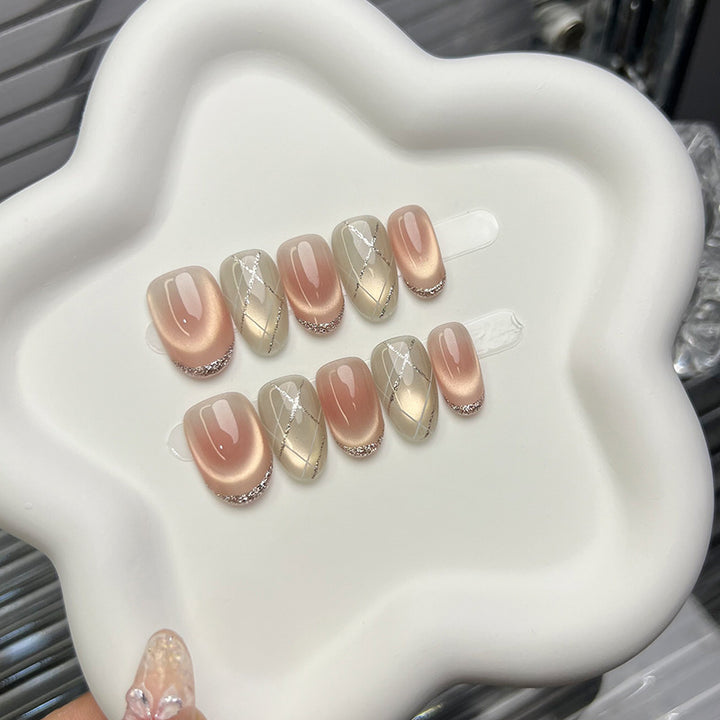 Elegant Press-On Nail Art Set