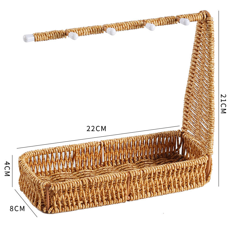 Unisex Versatile Storage Basket with Hooks Stornfield