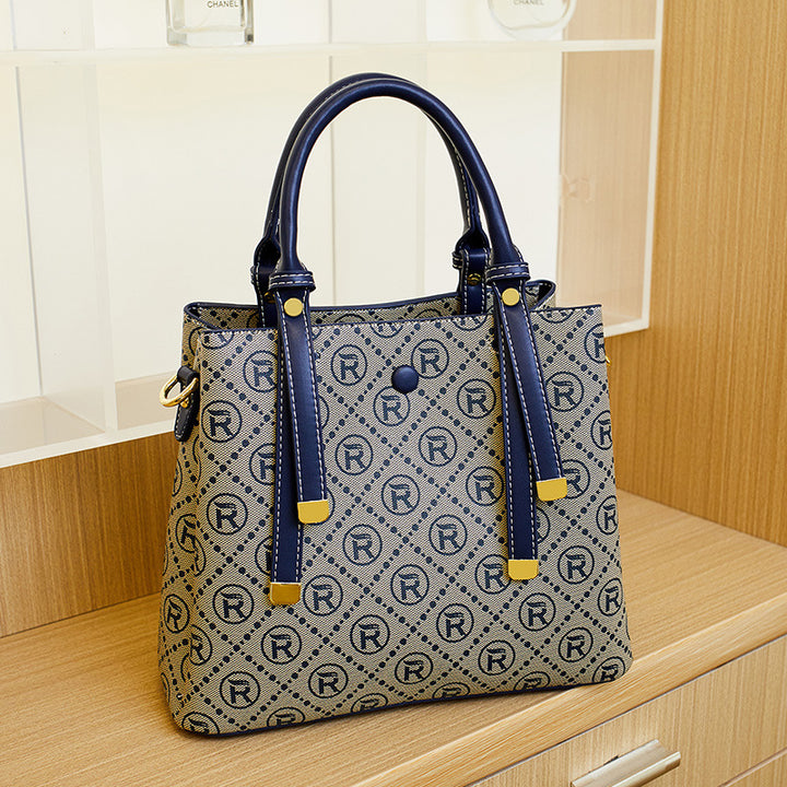 Textured Faux Leather Handbag