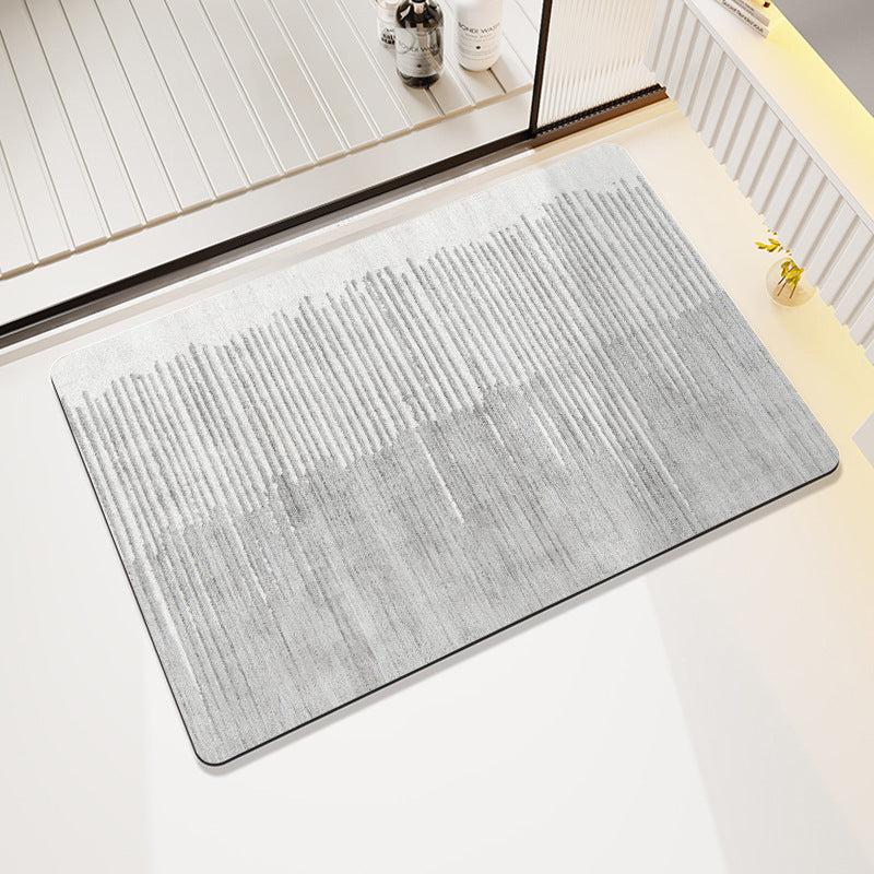 Plush Geometric Bath Mat Stornfield