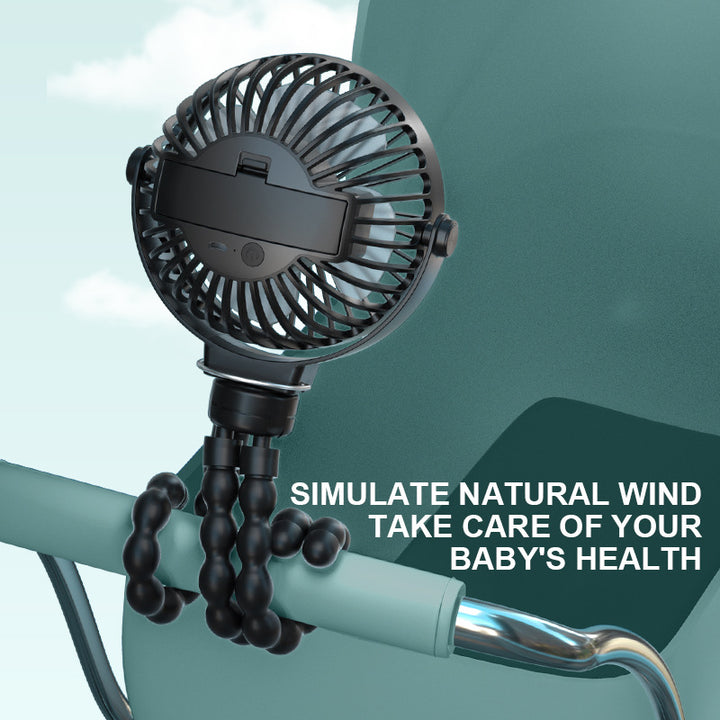 Unisex compact flexible hand and table fan with flexible tripod Stornfield