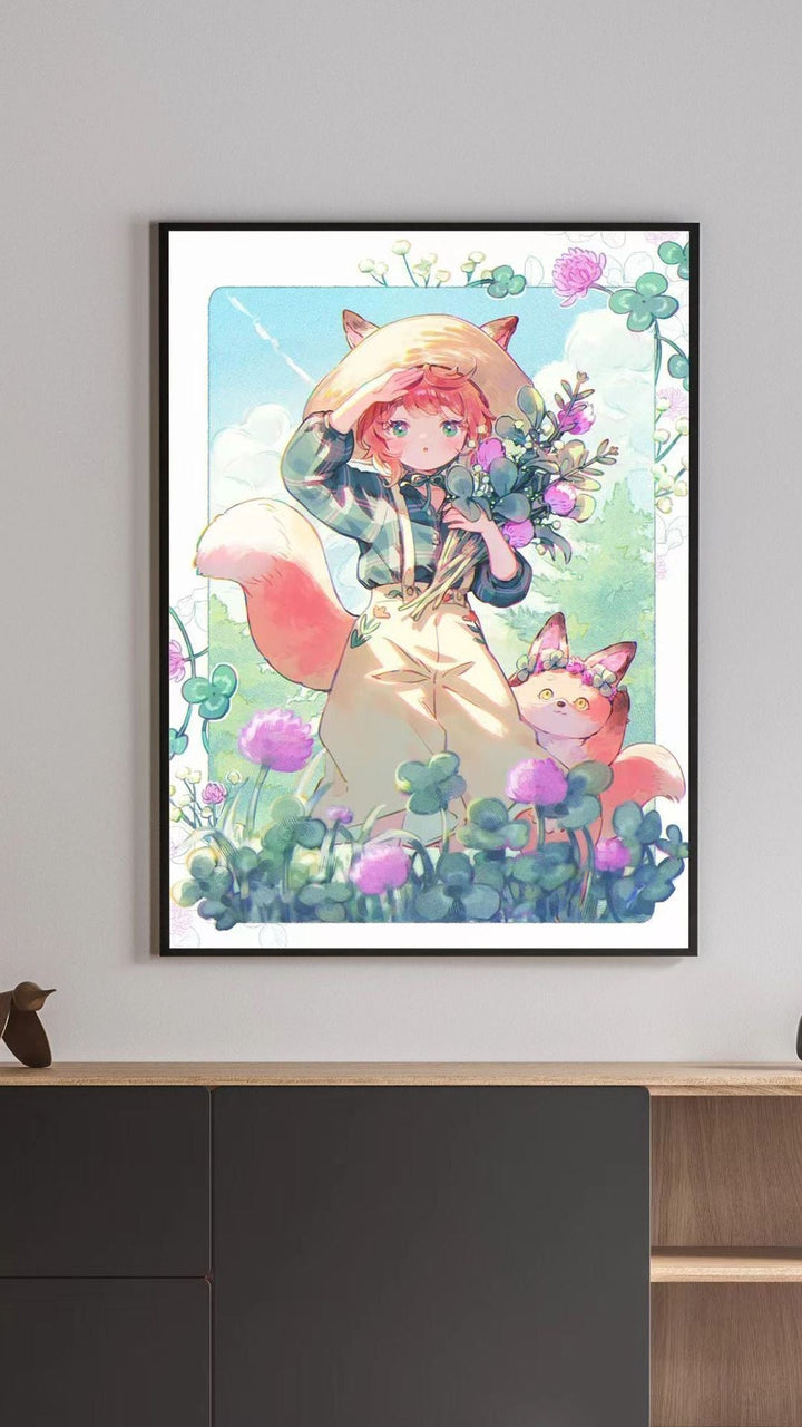 Illustrated Fantasy Character Canvas Art Print Stornfield