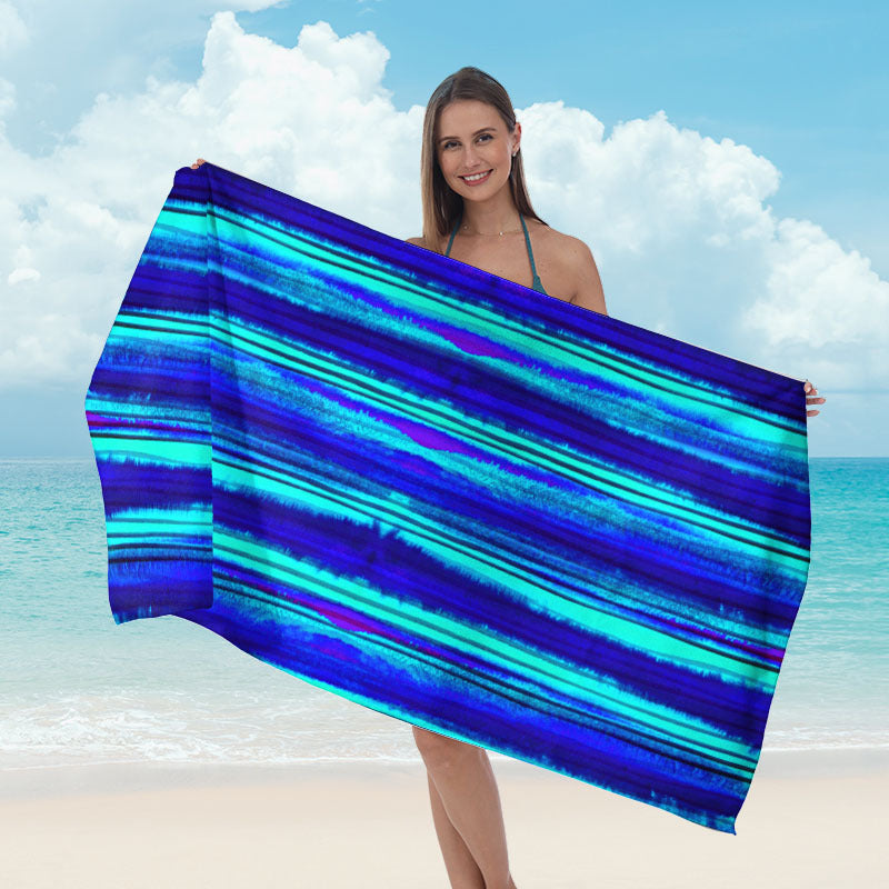 Beach towel with striking surf design Stornfield