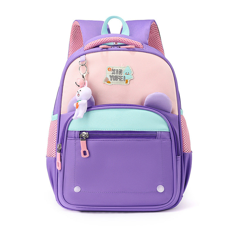 Cartoon-Themed Multi-Compartment School Backpack Stornfield
