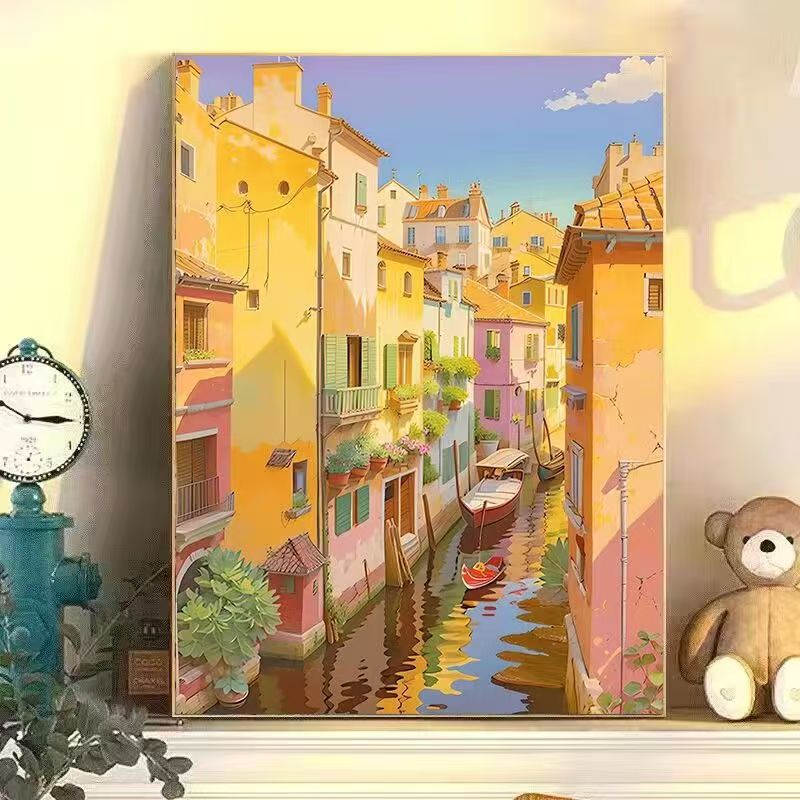 Colorful Urban Landscape Wall Art Stornfield
