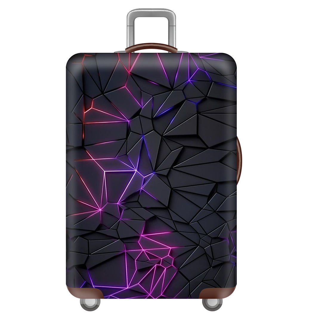 Unisex hard-shell travel suitcase in world travel design Stornfield