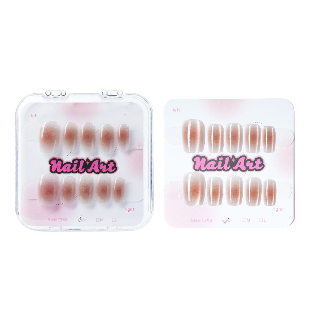Glossy Press-On Nail Art Set Stornfield