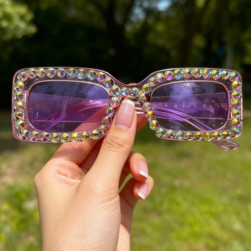 Decorative Rhinestone-Embellished Sunglasses Stornfield