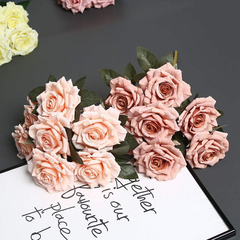 Premium Faux Floral Rose Bouquet