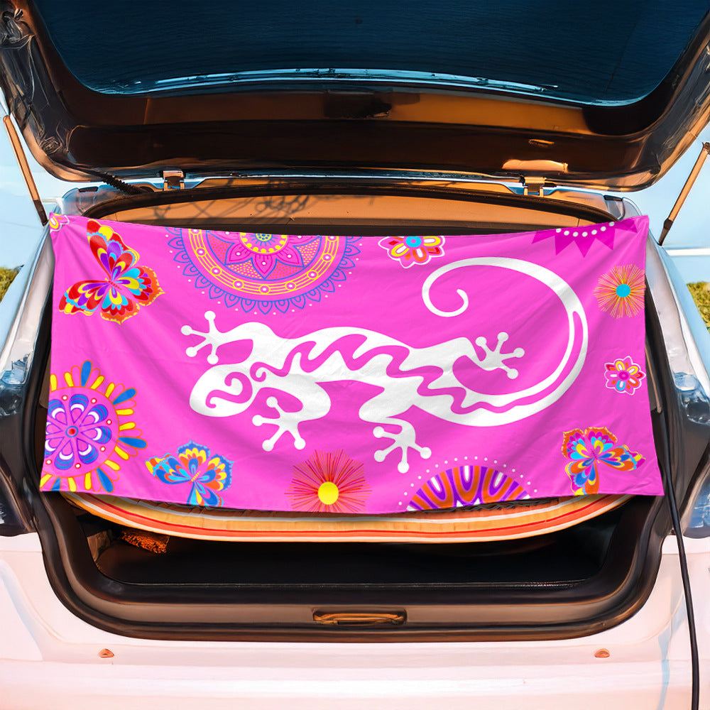 Trunk mat in creative flamingo design Stornfield