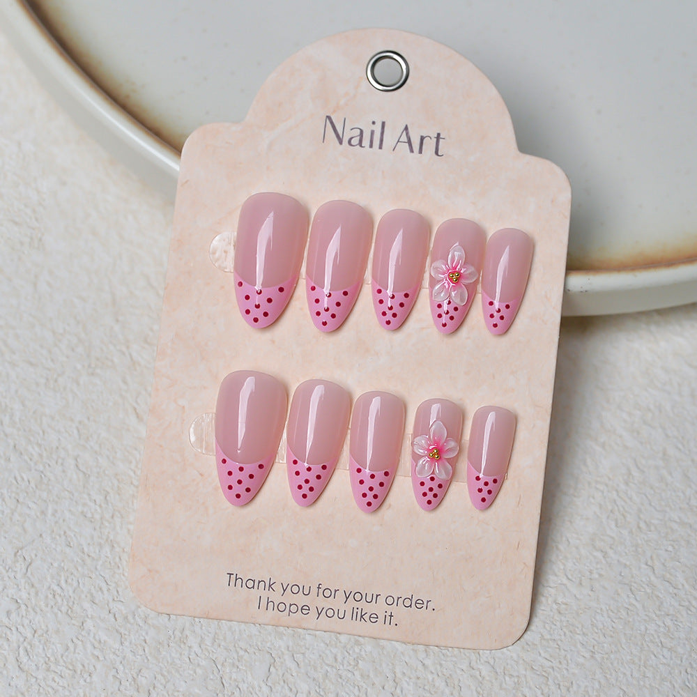 Artistic Floral-Accent Press-On Nail Set Stornfield 1787294359