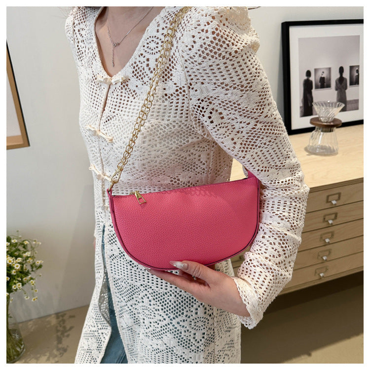 Minimalist Half-Moon Crossbody Bag Stornfield