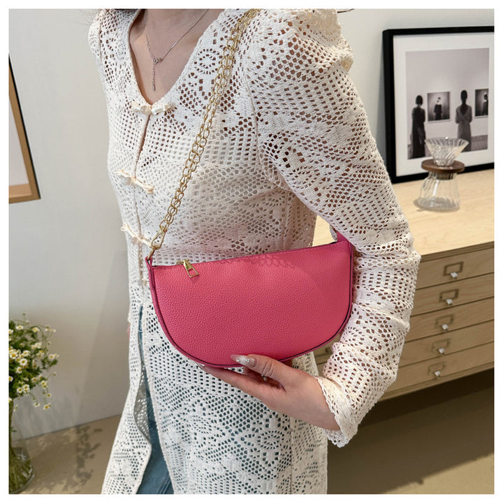 Minimalist Half-Moon Crossbody Bag Stornfield