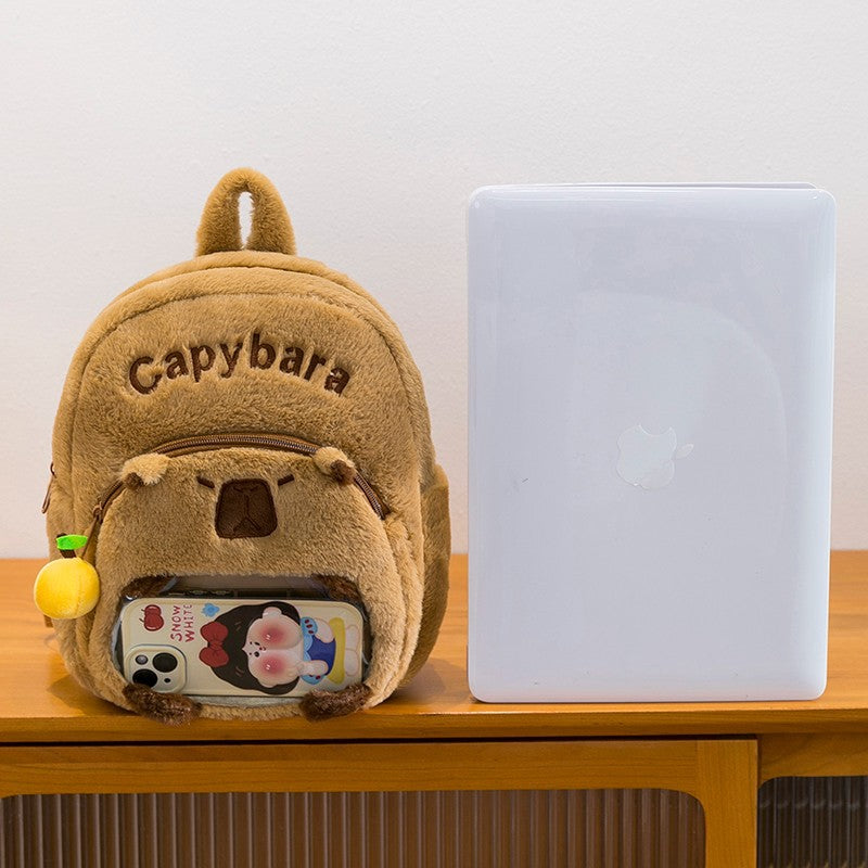 Plush Backpack in Capybara Design Stornfield