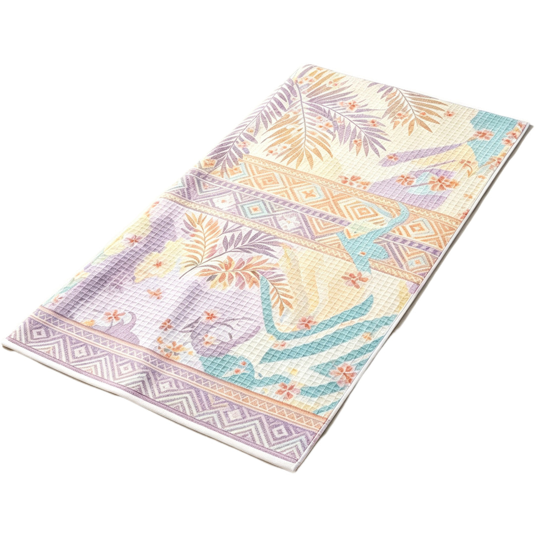 Beach blanket with maritime design and high-quality waffle structure Stornfield
