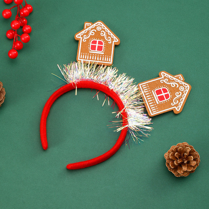 Festive Christmas Headband with Glitter Elements Stornfield