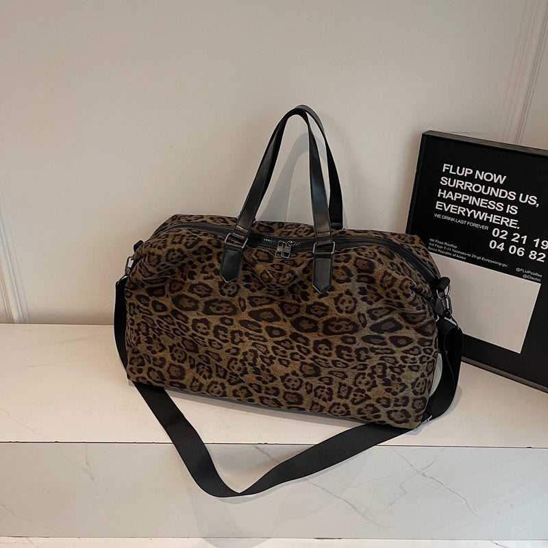 Chic Animal Print Travel Duffel