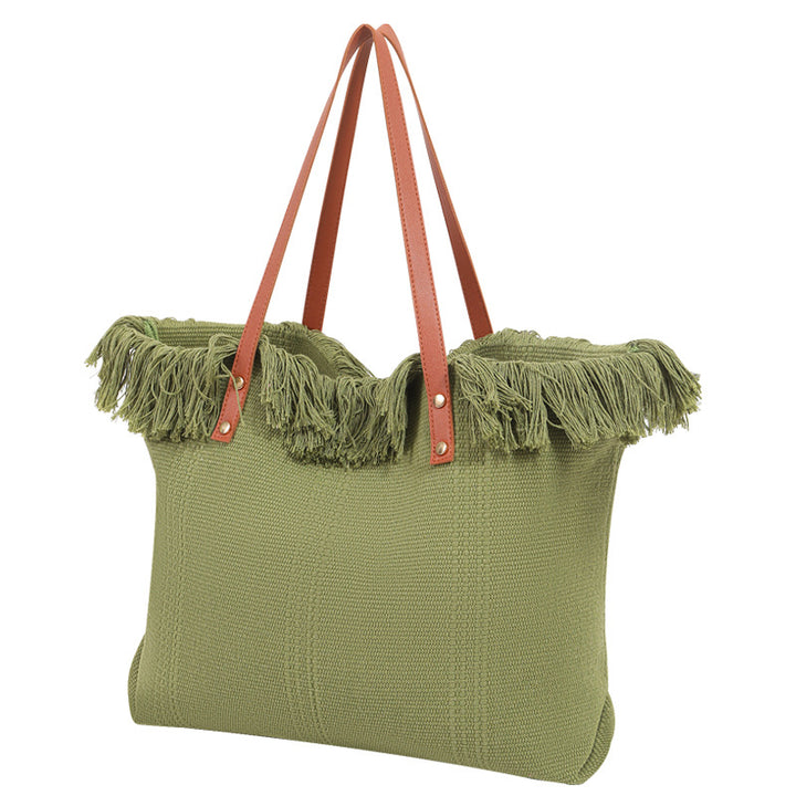 Beach bag with eye-catching fringe edge Stornfield