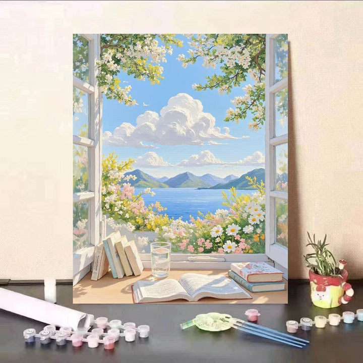 Landscape Themed Paint by Numbers Canvas Art Kit Stornfield