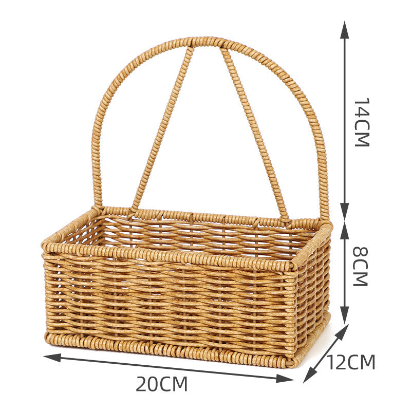Handwoven Round Storage Basket Stornfield