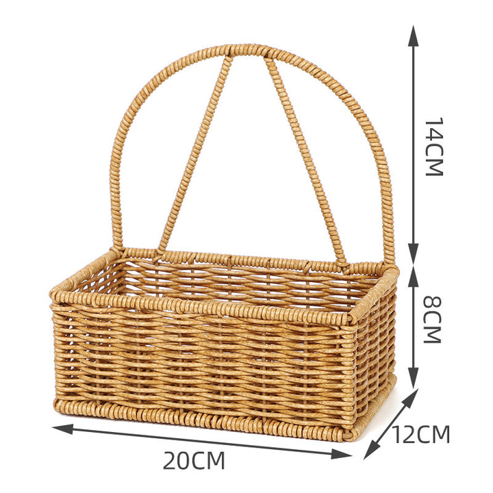 Handwoven Round Storage Basket Stornfield