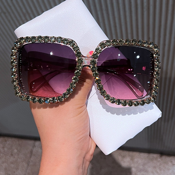 Women's glamorous Quadro sunglasses with rhinestone-adorned frame Stornfield