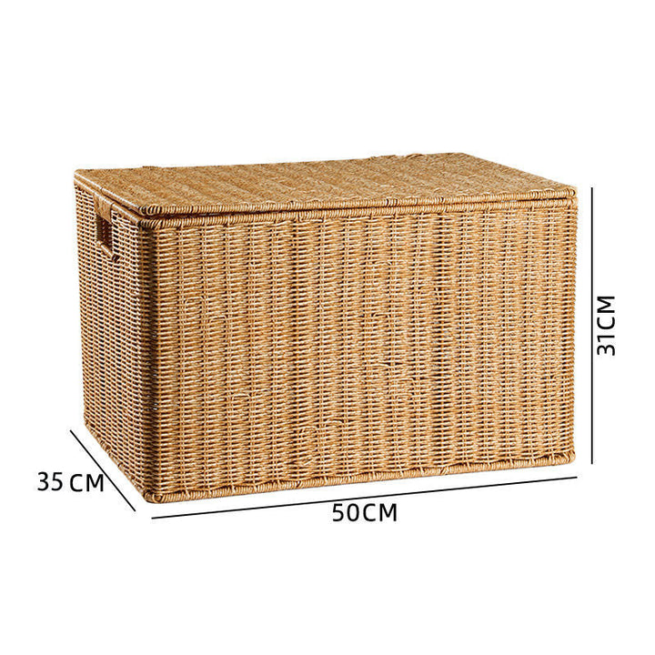 Woven Rectangular Storage Cube with Handles Stornfield