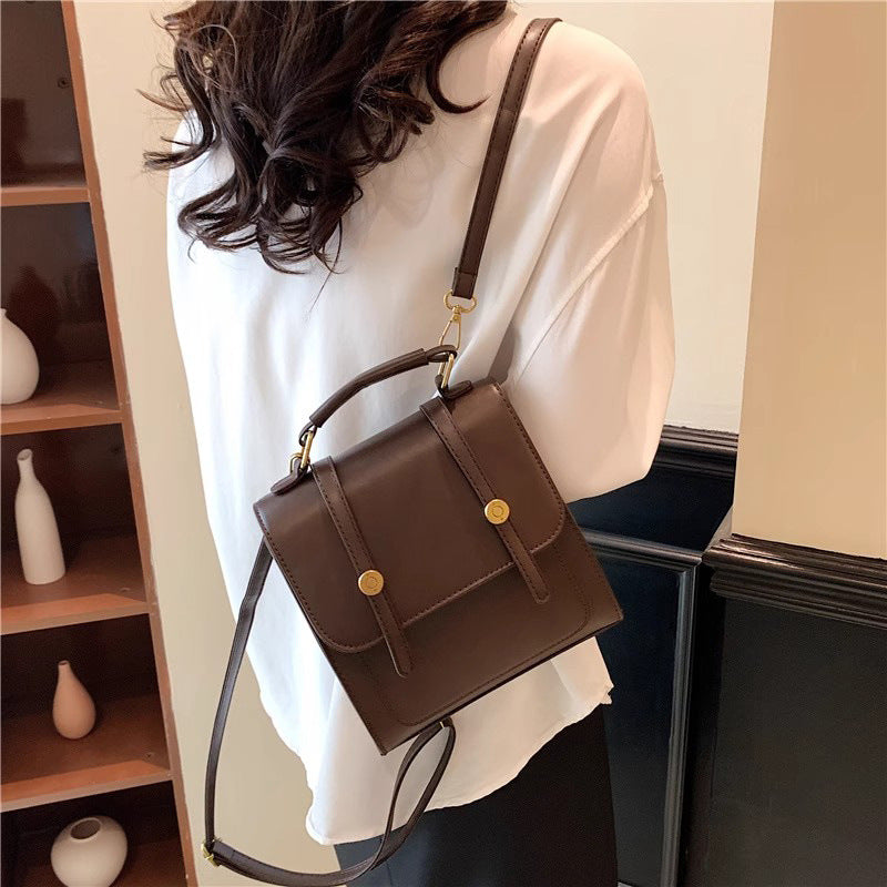 Textured Vegan Leather Satchel Stornfield