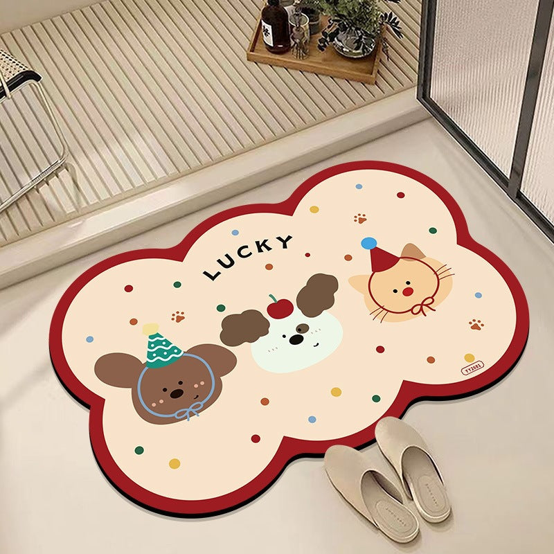 Leisure-Themed Decorative Bath Mat