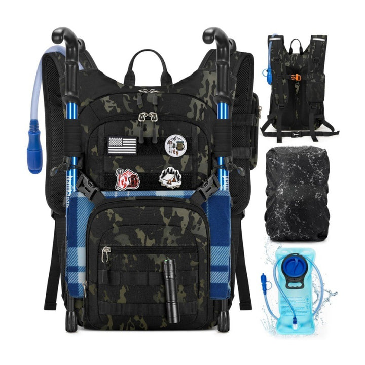 Multifunctional Outdoor Backpack with Integrated Hydration Bladder and Ergonomic Design Stornfield