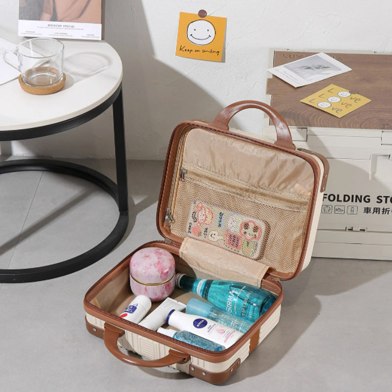 hard-shell cosmetic travel case with double top handles and reinforced corner protectors Stornfield