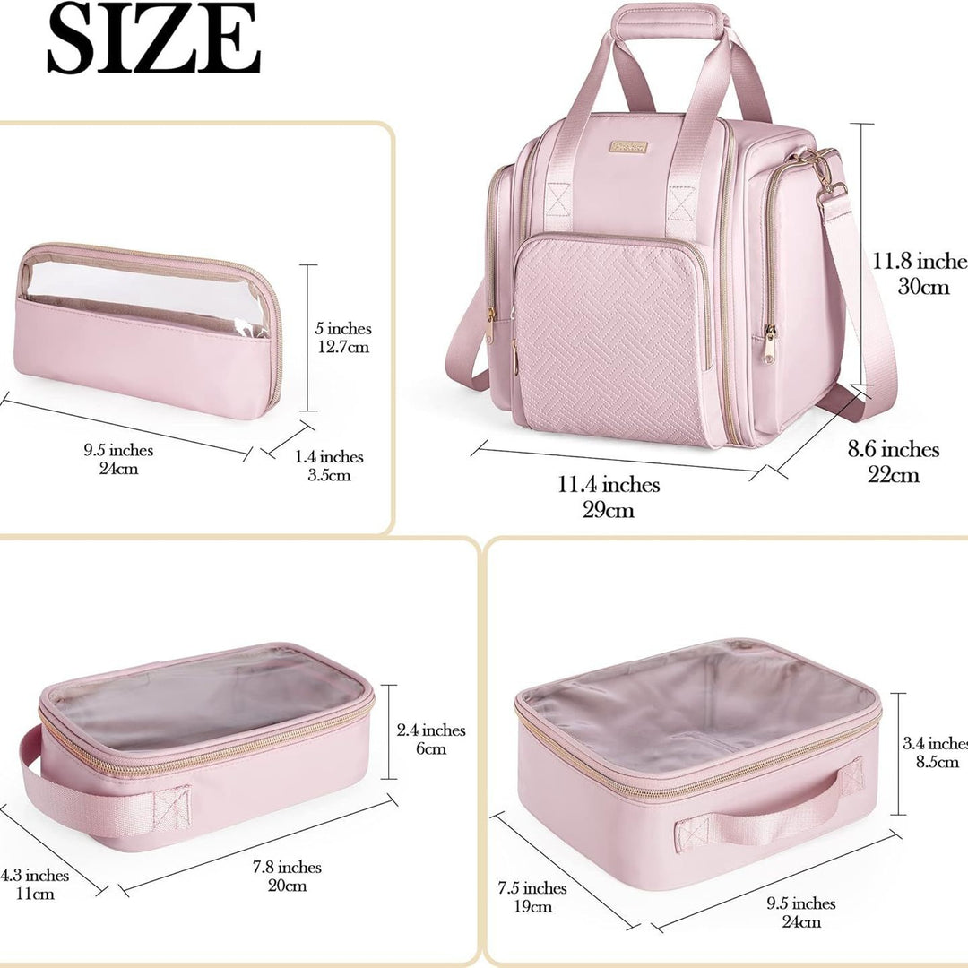 Cosmetic bag with multiple compartments Stornfield