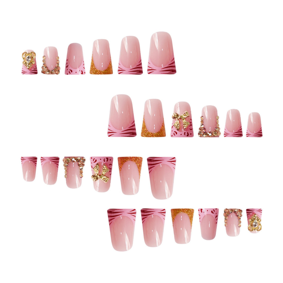 Decorative Gem-Embellished Press-On Nail Extensions Stornfield