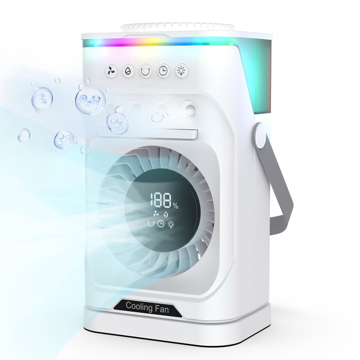 Portable Humidifying Cooling Fan with LED Features Stornfield