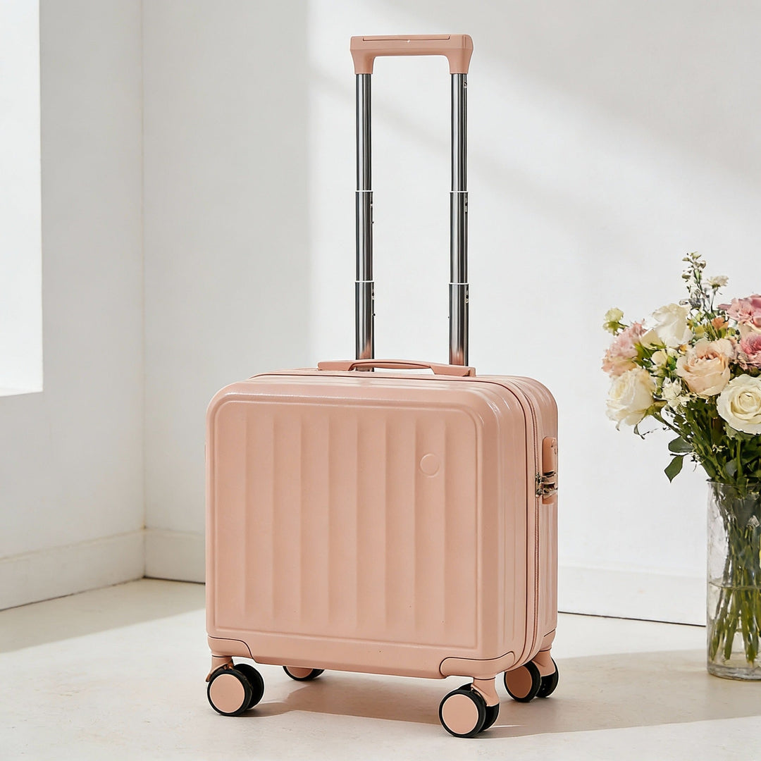 hardshell carry-on suitcase with telescopic handle and 360 degree spinner wheels Stornfield