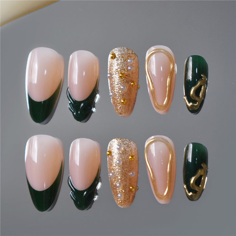 Glamorous Decorative Press-On Nail Art Stornfield