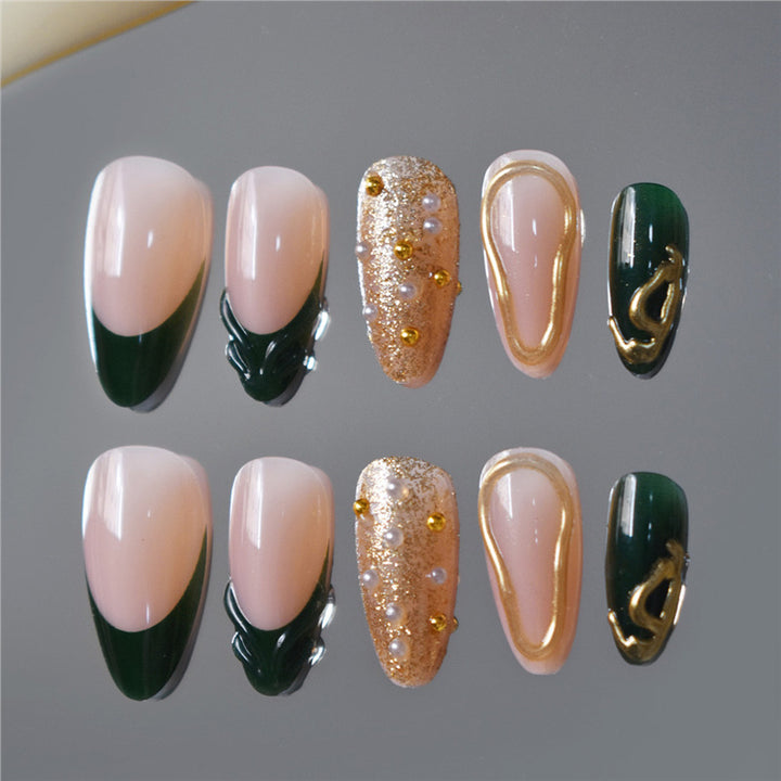 Glamorous Decorative Press-On Nail Art Stornfield