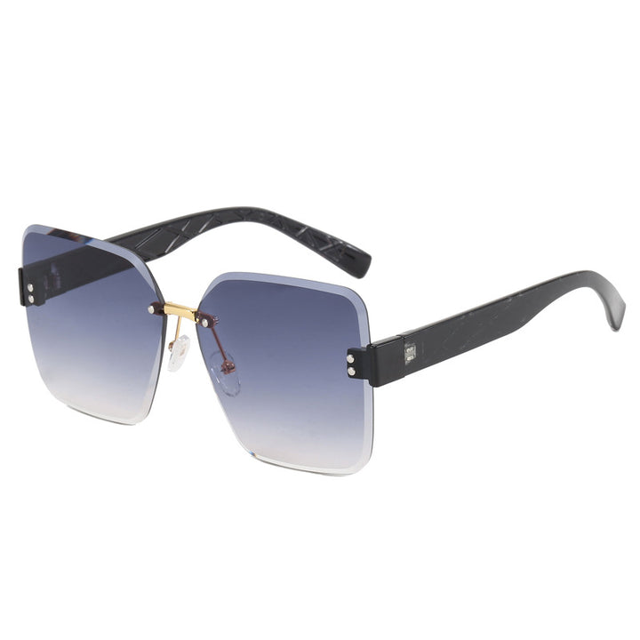 Women oversized square sunglasses with fashionable decor Stornfield