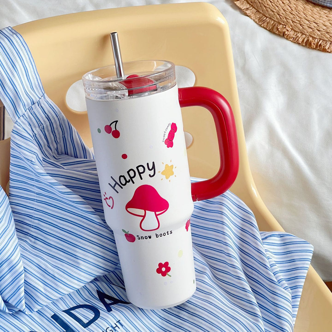 Women's insulated cup with practical straw Stornfield