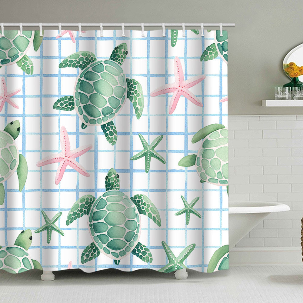 Coastal Pattern Shower Curtain Stornfield